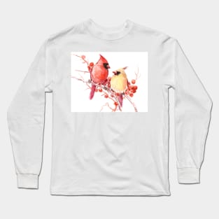 Cardinal Birds Long Sleeve T-Shirt